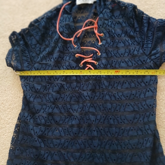 Ingear Resort Beach Coverup Hooded Navy Sz M. FL - Picture 8 of 9